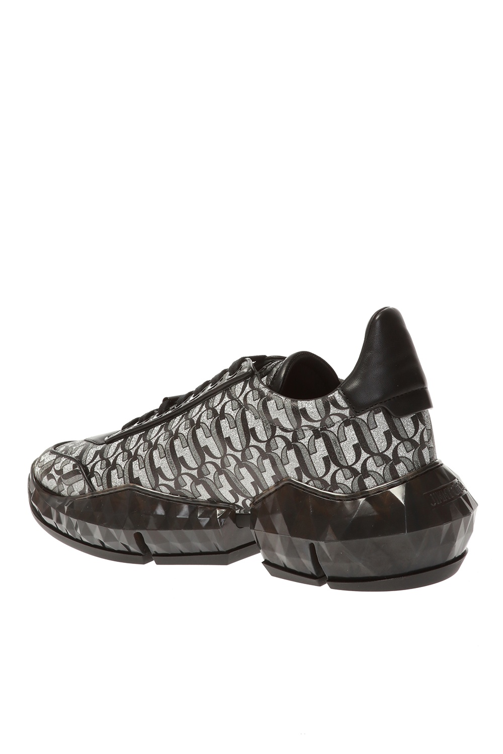 【JIMMY CHOO】ダイヤモンド ネロ Jimmy Choo Diamond Leather Ombre Low-Top Sneakers | Neiman